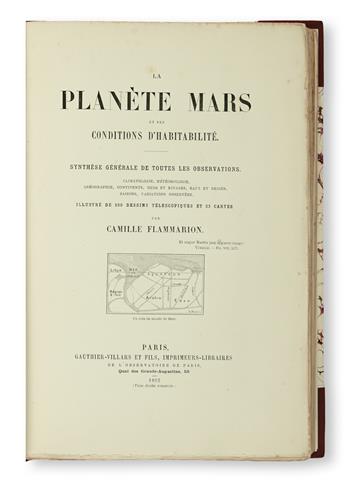 SCIENCE  FLAMMARION, CAMILLE. La Planète Mars et Ses Conditions dHabitabilité.  2 vols.  1892-1909
